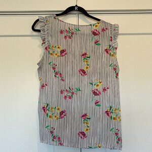 Elle Floral cap sleeve Top